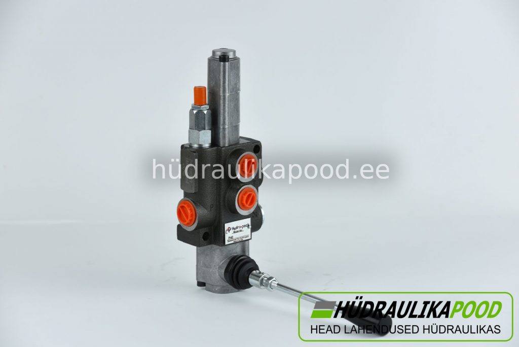 Hüdrojaoti P40 1-sekts. Kahe poolse tööga+ujuv vedruga tagast.siiber. Q=40L Pordid 1/2″sk